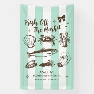 Frisch vom Markt Meeresfrüchte-Junggesellinnenabsc Banner