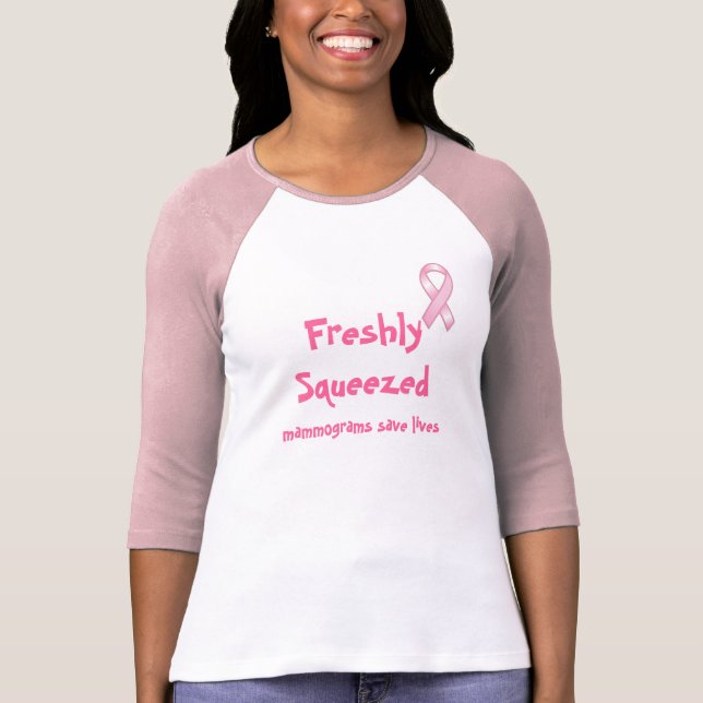 Frisch zusammengedrückte Mammogramme retten T-Shirt (Vorderseite)