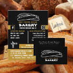 Frischbaguettes, Bäcker, Bäckerei Store Werbung Flyer<br><div class="desc">Frisches Baguettes,  Bäcker,  Bäckerei Store Werbe-Flyer vom Business Card Store.</div>