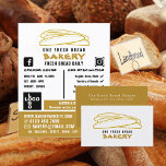 Frischbaguettes, Bäcker, Bäckerei Store Werbung Flyer<br><div class="desc">Frisches Baguettes,  Bäcker,  Bäckerei Store Werbe-Flyer vom Business Card Store.</div>