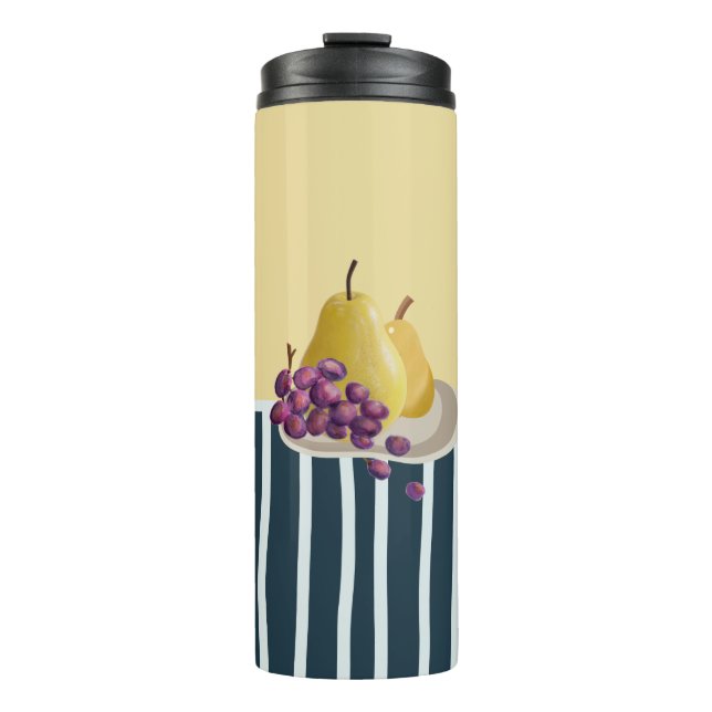 Frischbirne | Modernes Stillleben Thermosbecher (Vorderseite)