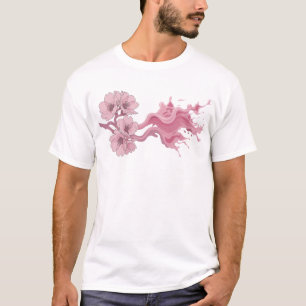 Frische ABSTRACTE BLUMEN Kunstvolle Drucke T-Shirt