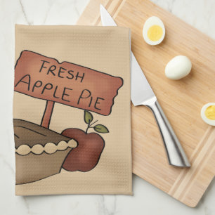 Frische Apfelkuchen Küchenhandtuch Geschirrtuch