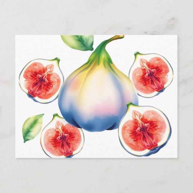 Frische Aquarellfärbung mit weichem Weiß Postkarte (Vorderseite)