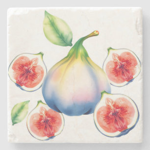 Frische Aquarellfärbung mit weichem Weiß Steinuntersetzer