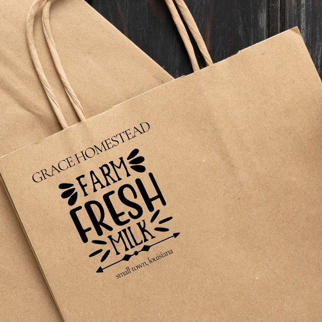 Frische Bauern Markt Bezeichnung Gummistempel (Von Creator hochgeladen)