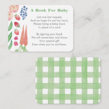 Frische Bauernhof bringen ein Buch für Babydusche
