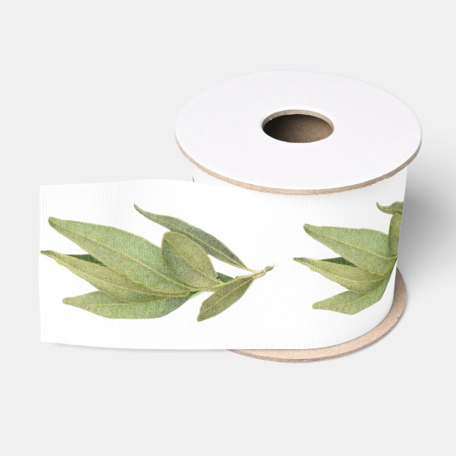 FRISCHE BAY BLÄTTER 3" Grosgrain Ribbon Ripsband (Spule)