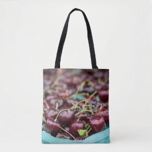 Frische Bing-Kirschen Tasche