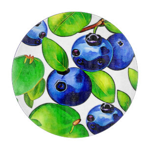 Frische Blaubeer-Kunst Schneidebrett
