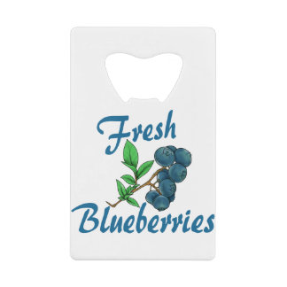 frische Blaubeeren Geldbeutel Flaschenöffner