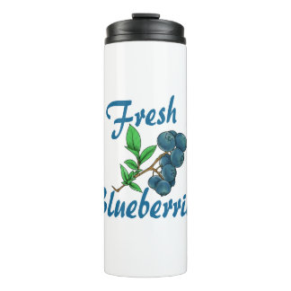 frische Blaubeeren Thermosbecher
