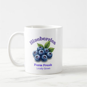 Frische Blueberries Vintages T-Shirt Kaffeetasse