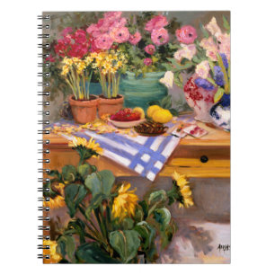 Frische Blumen I Notizblock