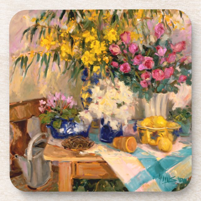 Frische Blumen II Untersetzer (Vorderseite)