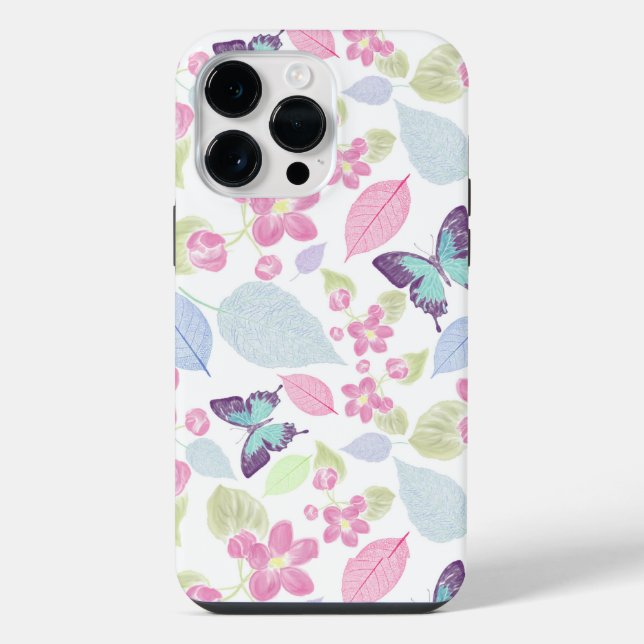 Frische Blumengestaltung  iPhone 14 Pro Max Hülle (Rückseite)
