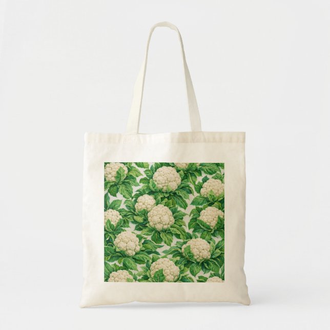 Frische Blumenkohl Botanische Gemüsegarten Tragetasche (Vorne)