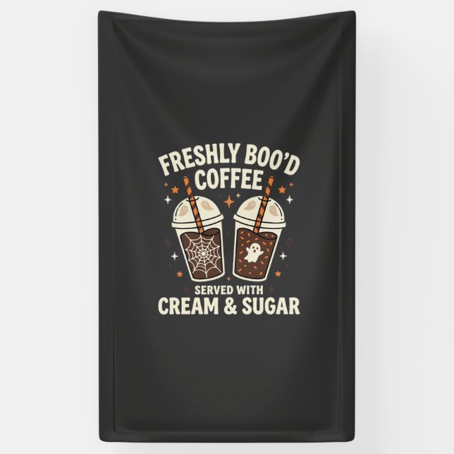 Frische Blut Halloween-Kaffee Banner (Vertikal)