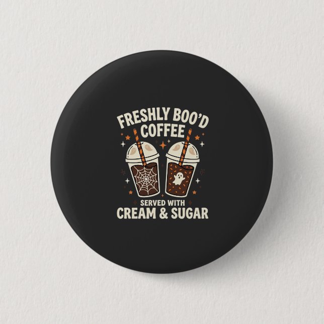 Frische Blut Halloween-Kaffee Button (Vorderseite)