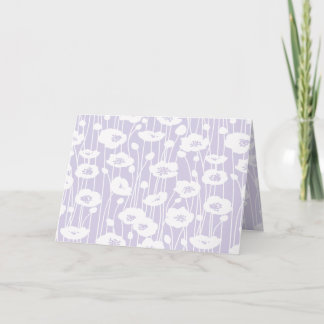 Frische Blüten | Neutral - Staubiges Lavendel Dankeskarte