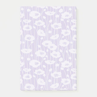 Frische Blüten | Neutral - Staubiges Lavendel Post-it Klebezettel