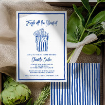 Frische Brautparty im blauen Whimsical-Stil