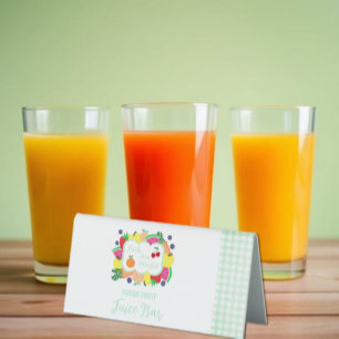 Frische Bridal Shower Saftbar direkt vom Markt Tischaufsteller