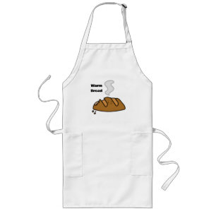 Frische Brot Süße Bäckerei Illustration Brotlieb Lange Schürze