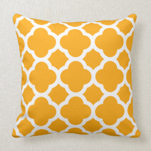 Frische Butternut-Farb-Maronkanische Quatrefoil-Mu Kissen