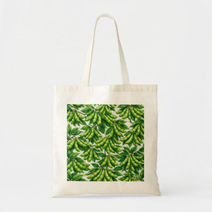 Frische Edamame-Schote Botanisches Muster Tragetasche