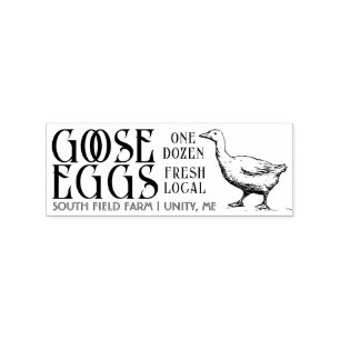 FRISCHE EIER Ein Dutzend Entenkarton - Körbe Tag B Gummistempel