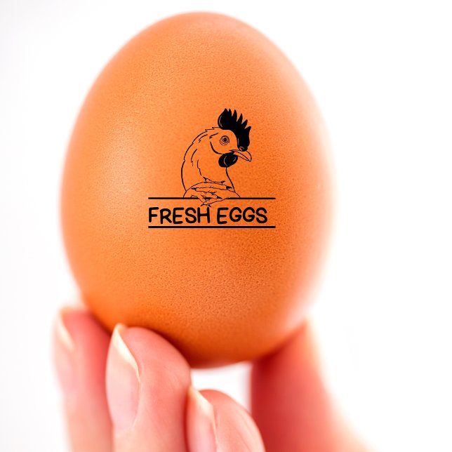 FRISCHE EIER GUMMISTEMPEL (fresh eggs)