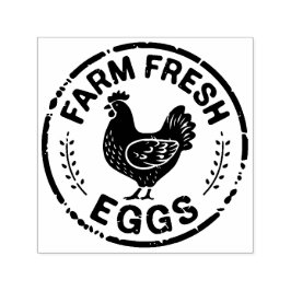 Frische Eier Hühnerdesign Selbstfärbende Briefmark Permastempel
