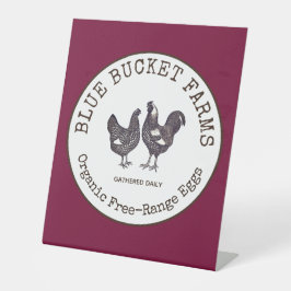 Frische Eier Sockelschild