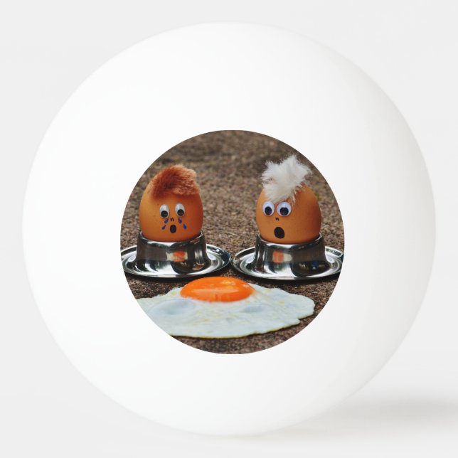 Frische Eier Tischtennisball (Vorderseite)