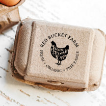 Frische Eier Typografie Hühner