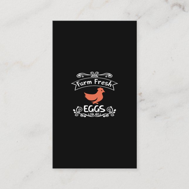 Frische Eier Visitenkarte (Vorderseite)