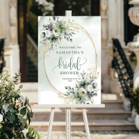 Frische Eleganz Eukalyptus Brautparty Willkommen S