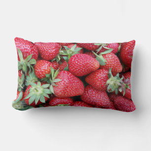 frische Erdbeeren Lendenkissen