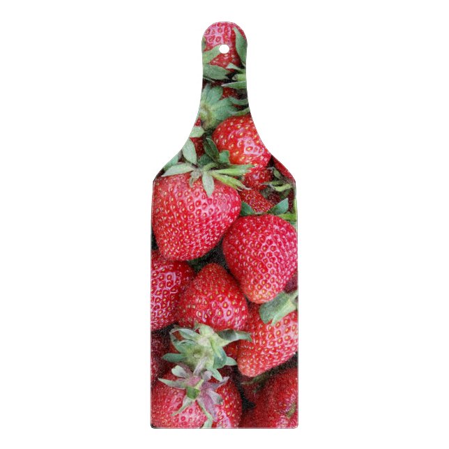 frische Erdbeeren Schneidebrett (Vorderseite)
