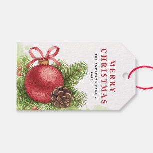 Frische Farben Roter Ball Weihnachten Geschenkanhänger