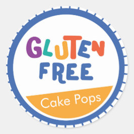 Frische farbige glutenfreie Etikettierung Runder Aufkleber