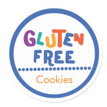 Frische farbige glutenfreie Etikettierung