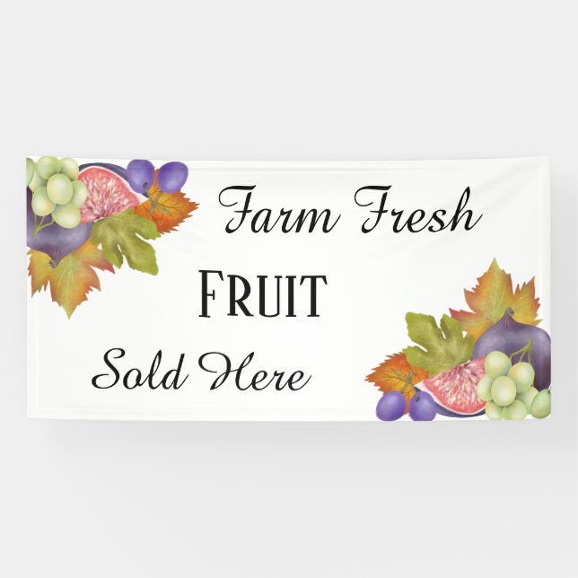 Frische Früchte in landwirtschaftlichen Betrieben Banner (Horizontal)