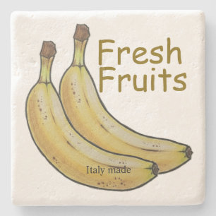Frische Früchte Italien hergestellt Handgezeichnet Steinuntersetzer