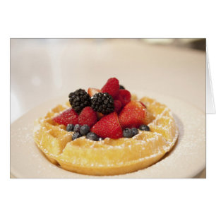 Frische Fruchtwaffel