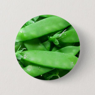Frische Frühlings-Erbsen Button