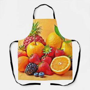 Frische Fülle: Lebendiges Frucht Erntes Design  Schürze