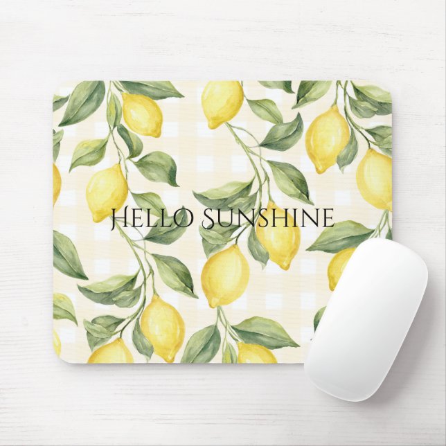 Frische gelbe Zitronen Mousepad (Mit Mouse)