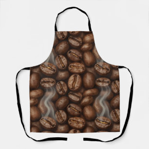 Frische geröstete Kaffeebohnen-Dampf-Aroma Schürze